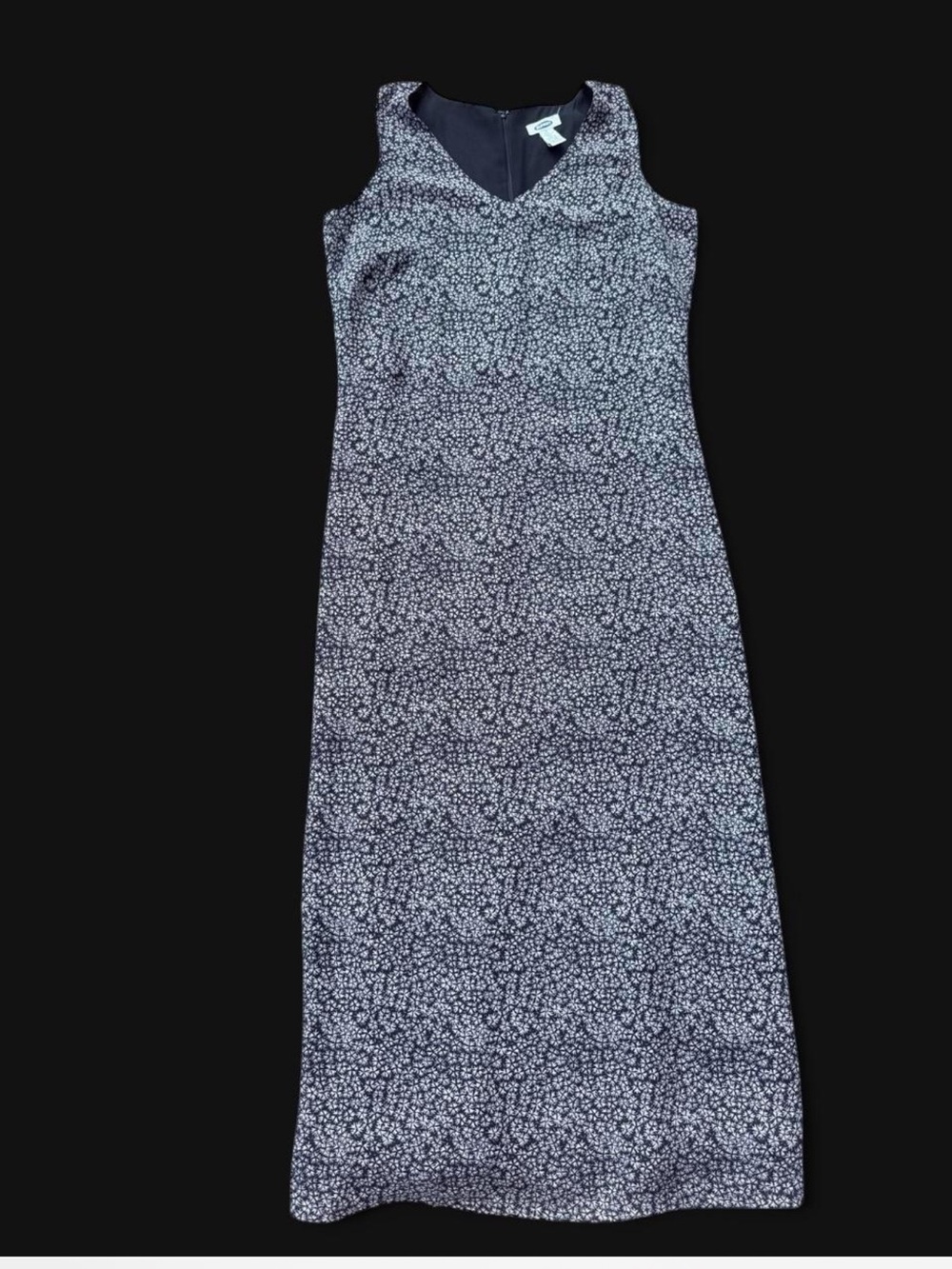Old Navy Navy Floral V-Neck Maxi Dress